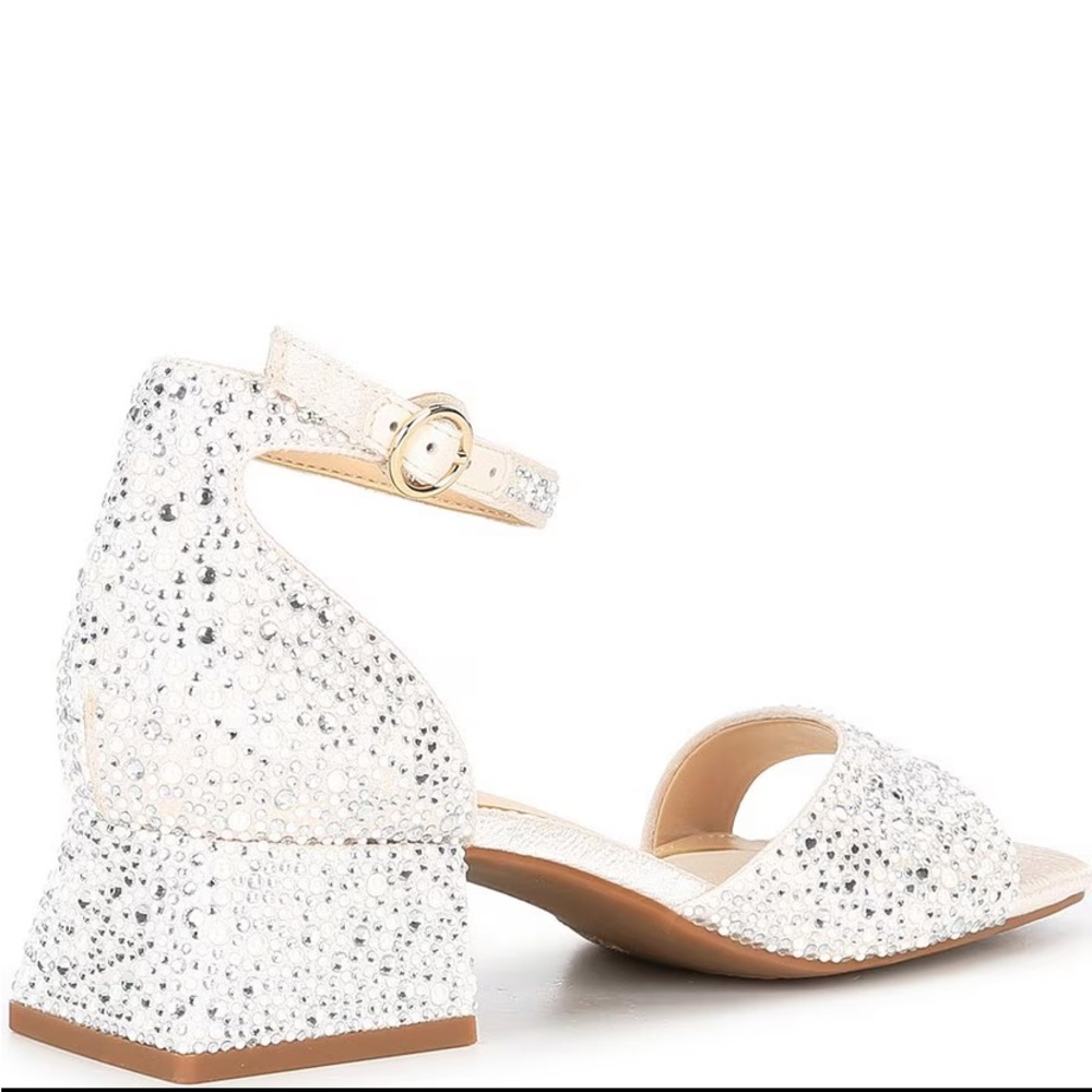 Alex Marie Belami Pearl Square Toe Dress Sandals Size 8.5 - Picture 3 of 7